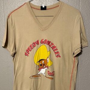 AUTHENTIC ULTRA RARE DOLCE & GABBANA SHIRT SPEEDY GONZALEZ XL SHORT SLEEVE